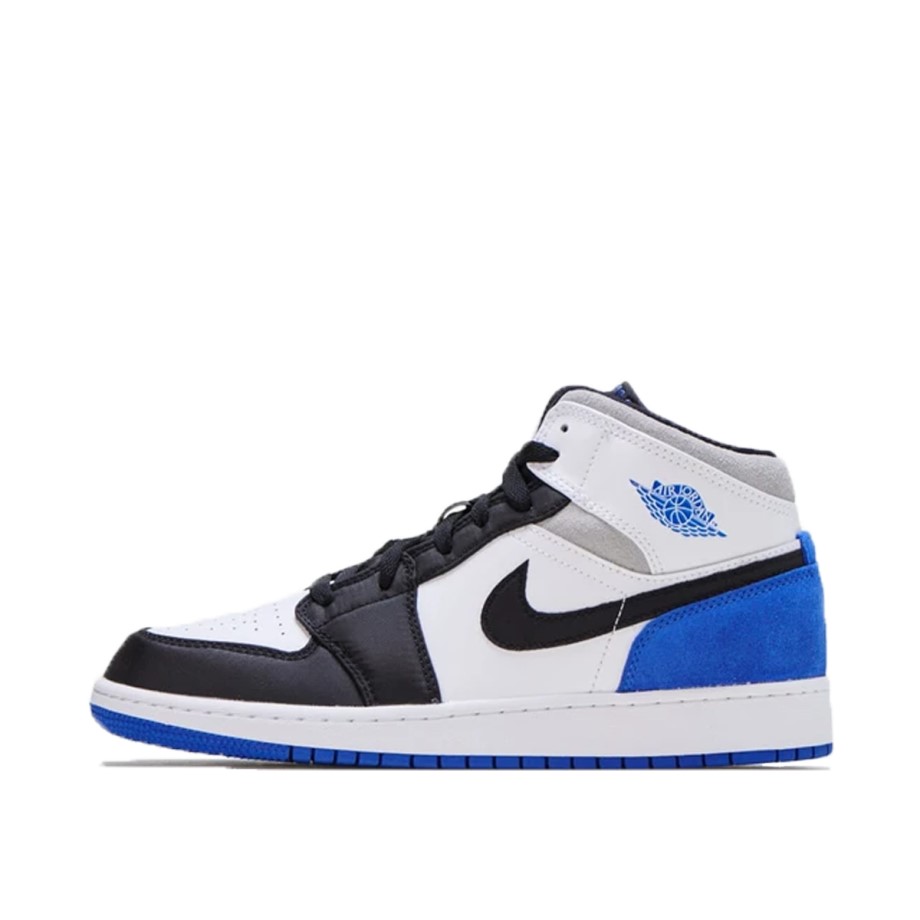 1 Mid SE White Black Royal (GS) Klekt