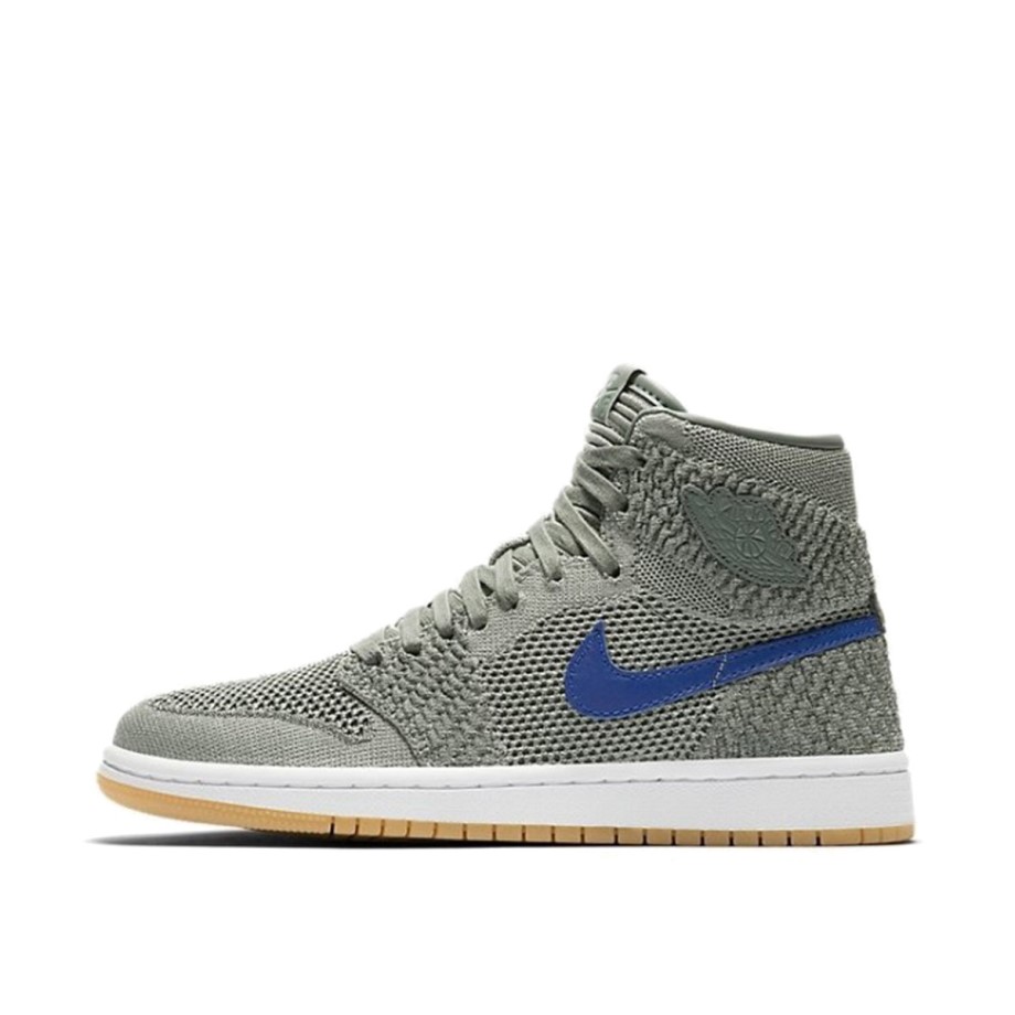 1 Retro High Flyknit Clay Green (GS) Klekt