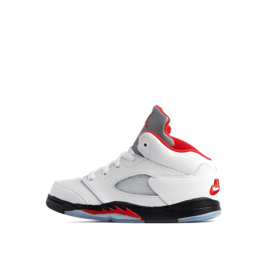 5 Retro Fire Red Silver Tongue (TD) Klekt