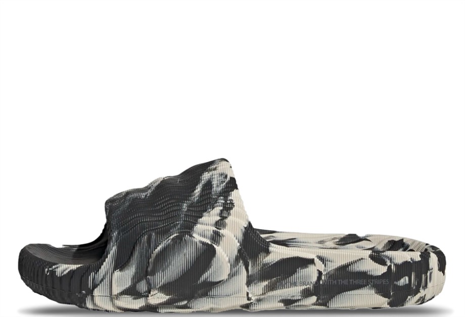 Adilette 22 Slides Carbon Aluminium Klekt