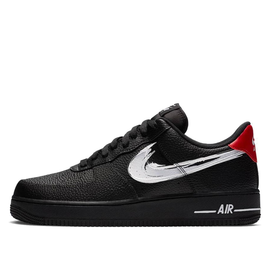 Air Force 1 Low Brushstroke Swoosh Black Klekt