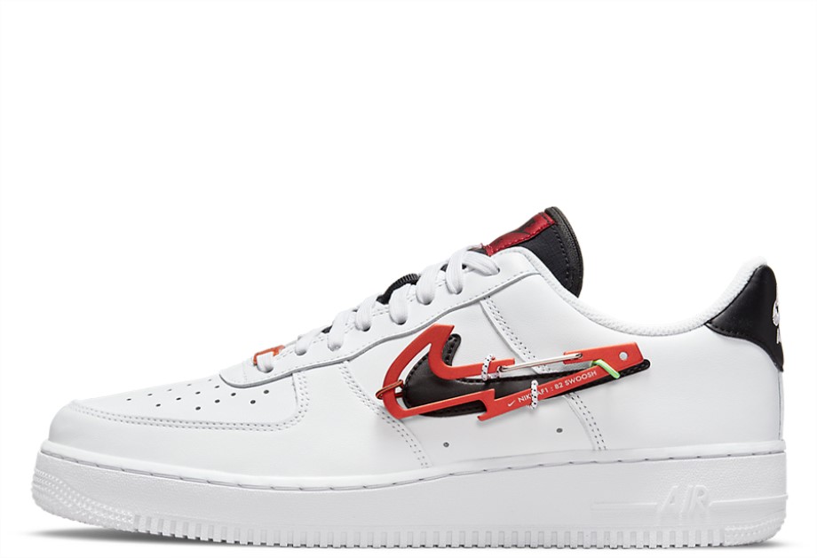 Air Force 1 Low Carabiner Swoosh White Klekt