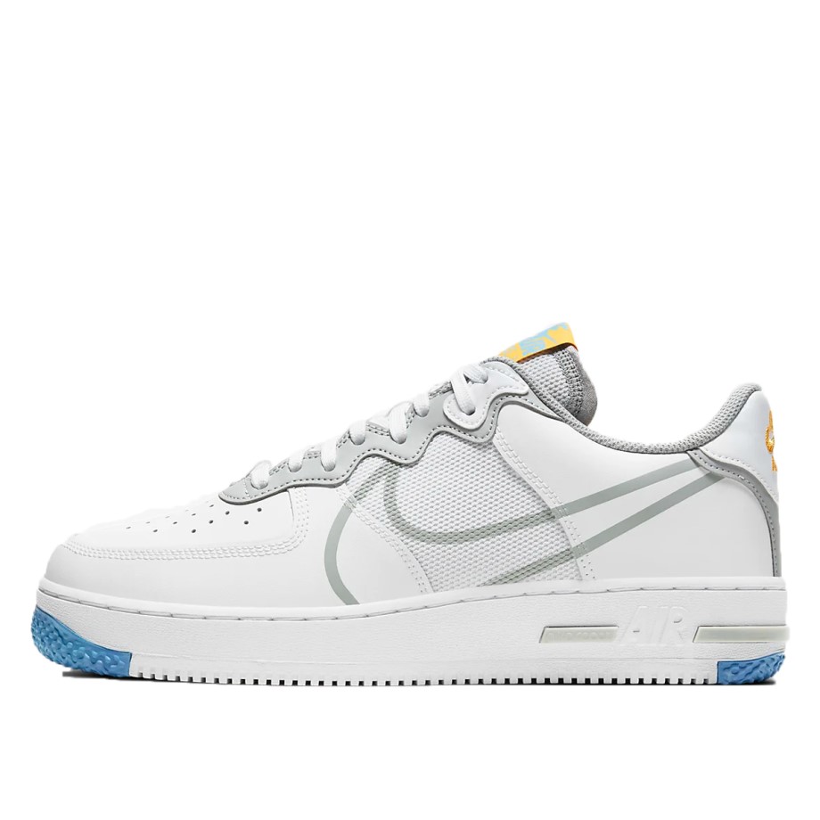 Air Force 1 Low React White Light Smoke Grey Klekt