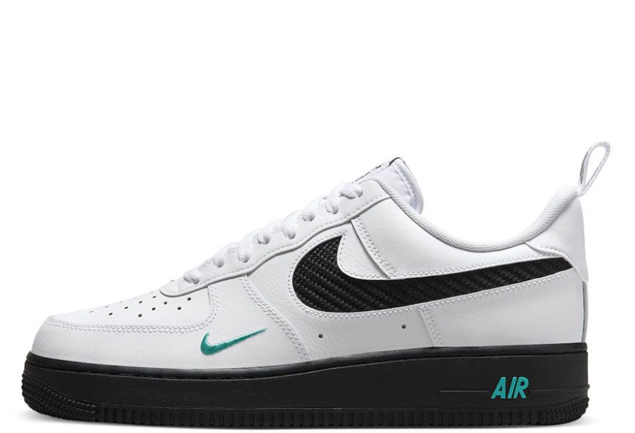 Air Force 1 Low White Black Teal Klekt