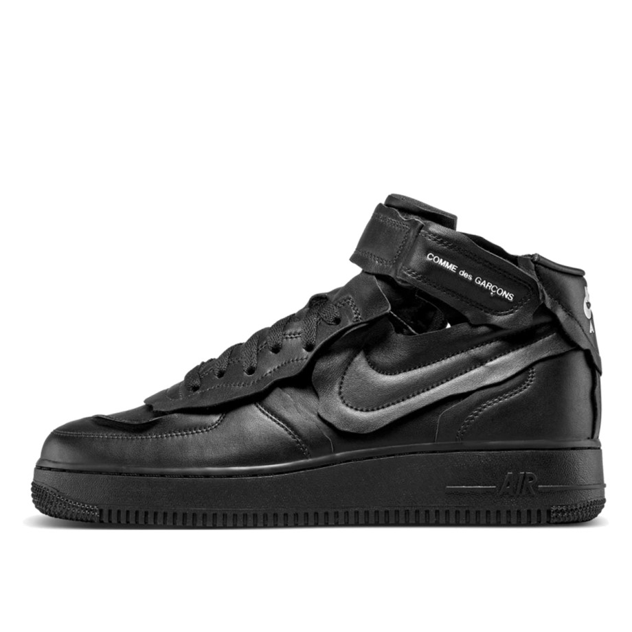 Air Force 1 Mid Comme des Garcons Black Klekt