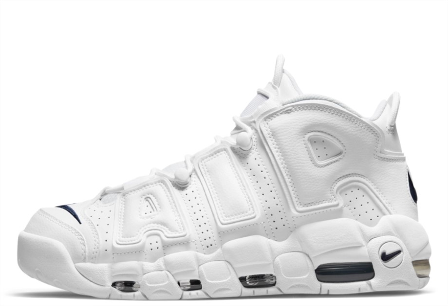 Air More Uptempo White Navyt Klekt