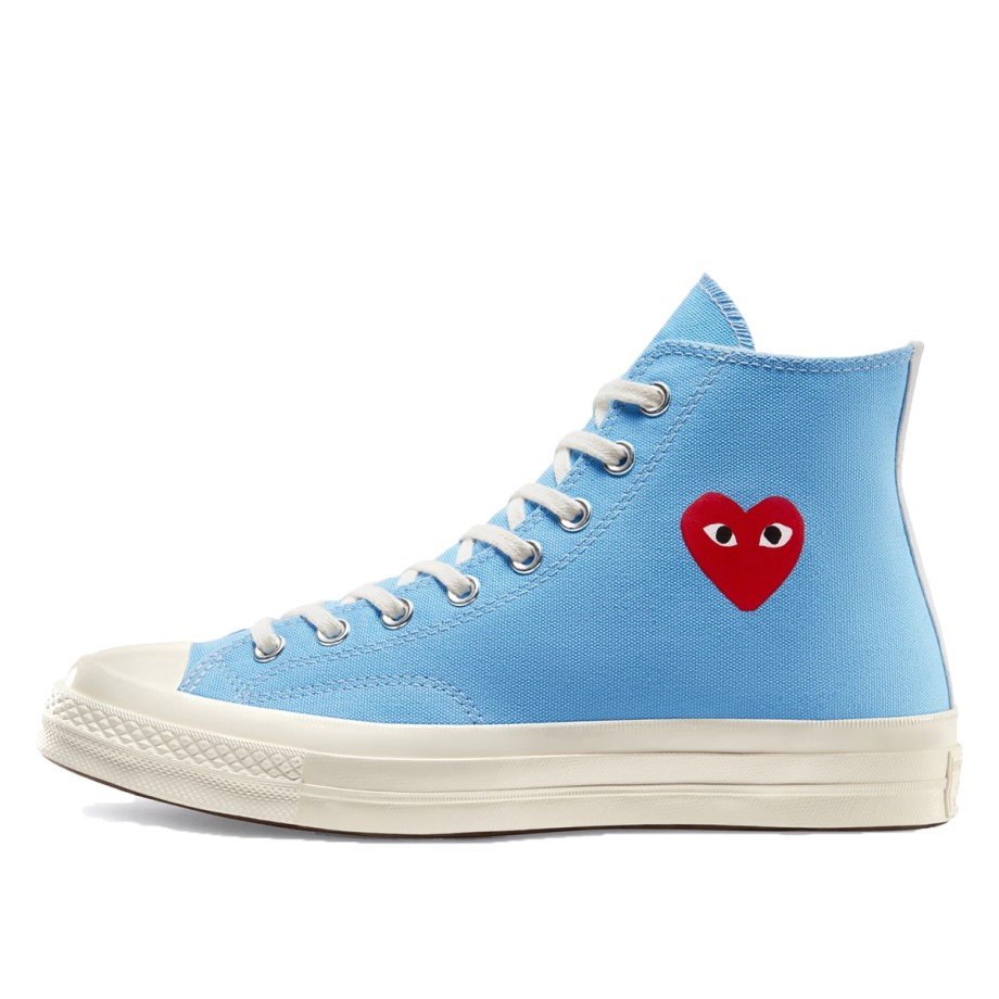 Chuck Taylor All-Star 70s Hi Comme des Garcons Play Bright Blue Klekt