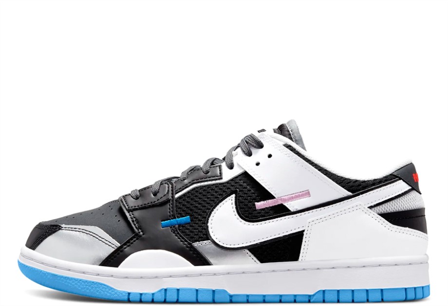 Dunk Scrap Mismatch White Black Klekt