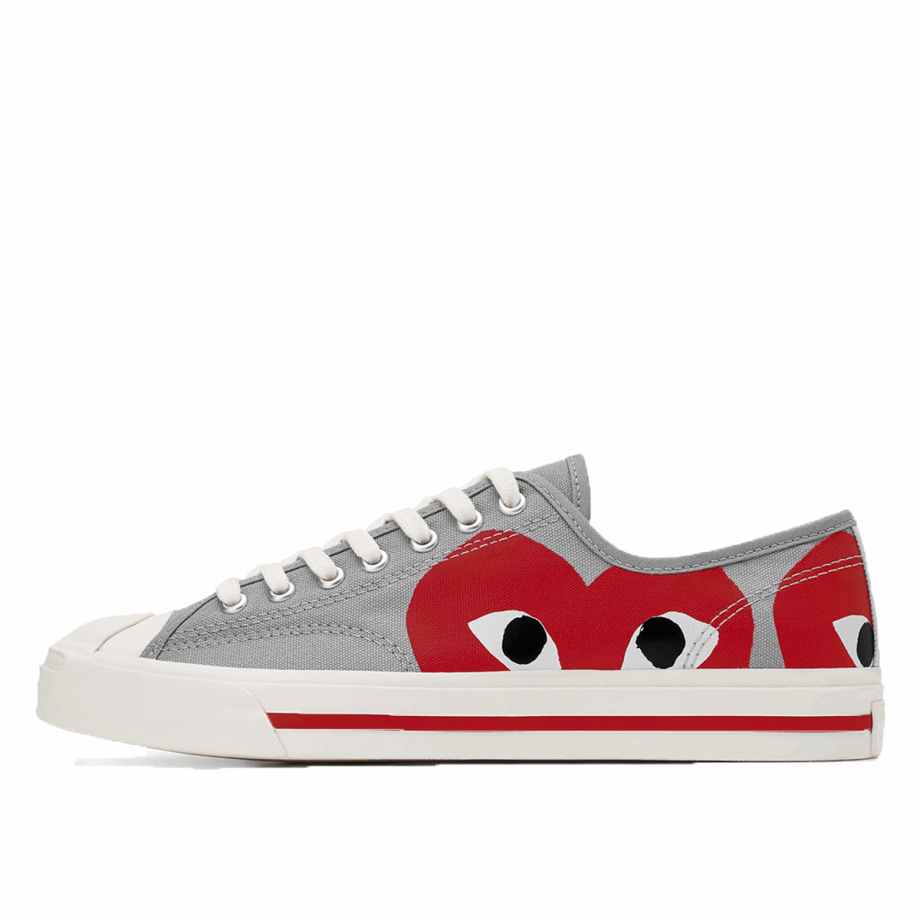 Jack Purcell Comme Des Garcons PLAY Grey Red Klekt