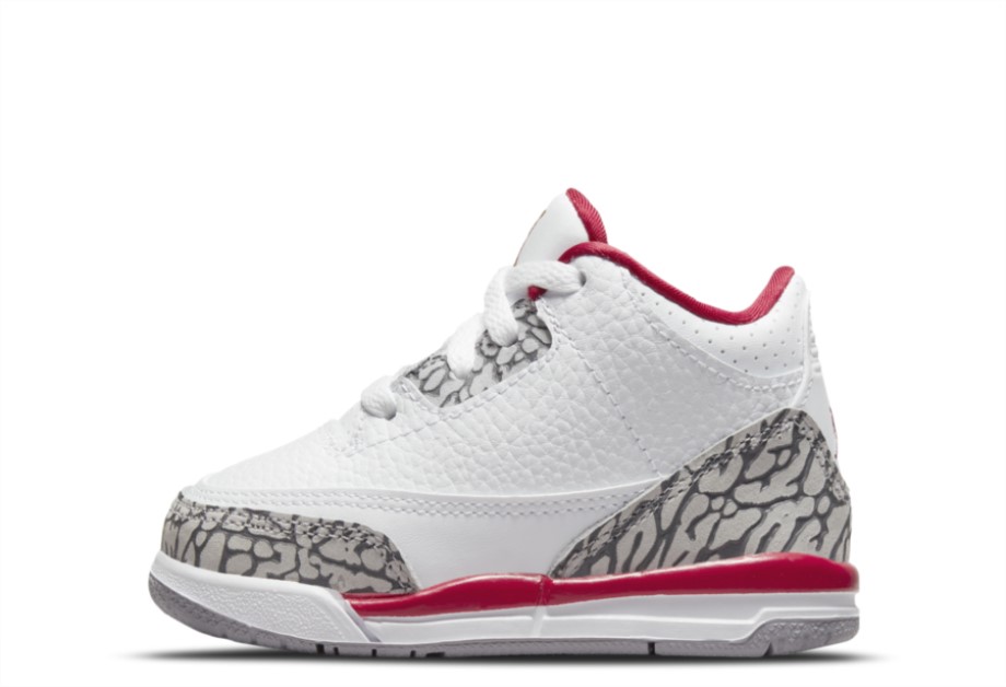 Jordan 3 Retro Cardinal (TD) Klekt