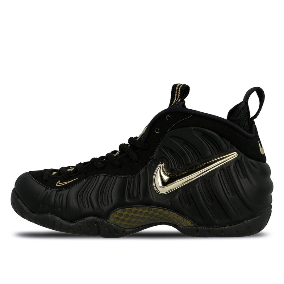 Klekt Air Foamposite Pro Black Metallic Gold
