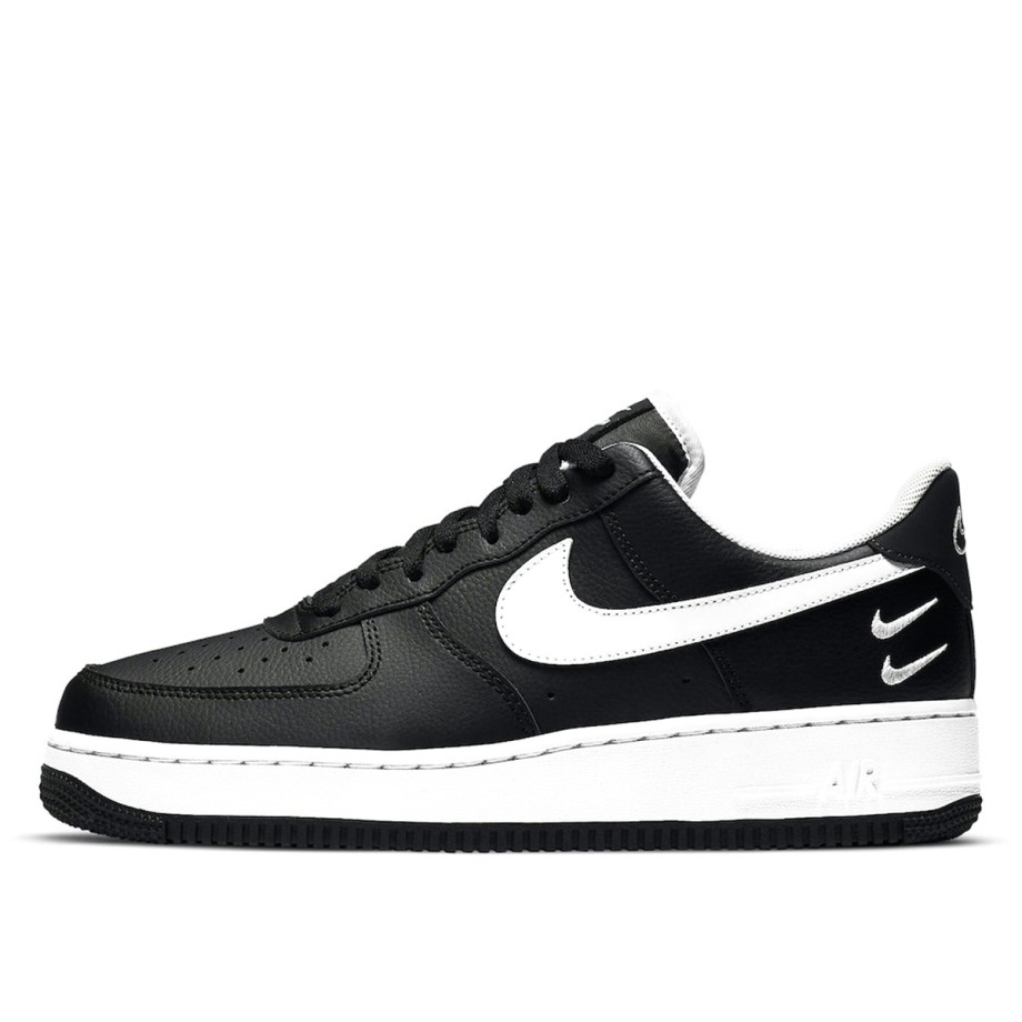 Klekt Air Force 1 Low Double Mini Swooshes Black White
