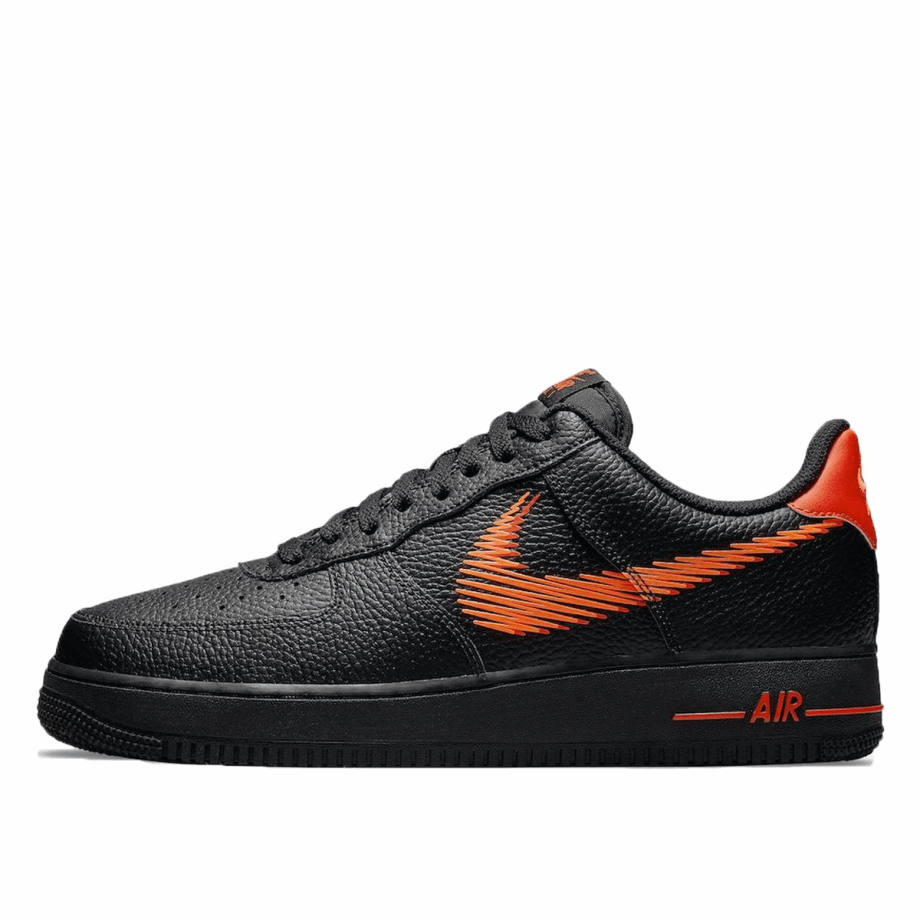 Klekt Air Force 1 Low Zig Zag Black Orange