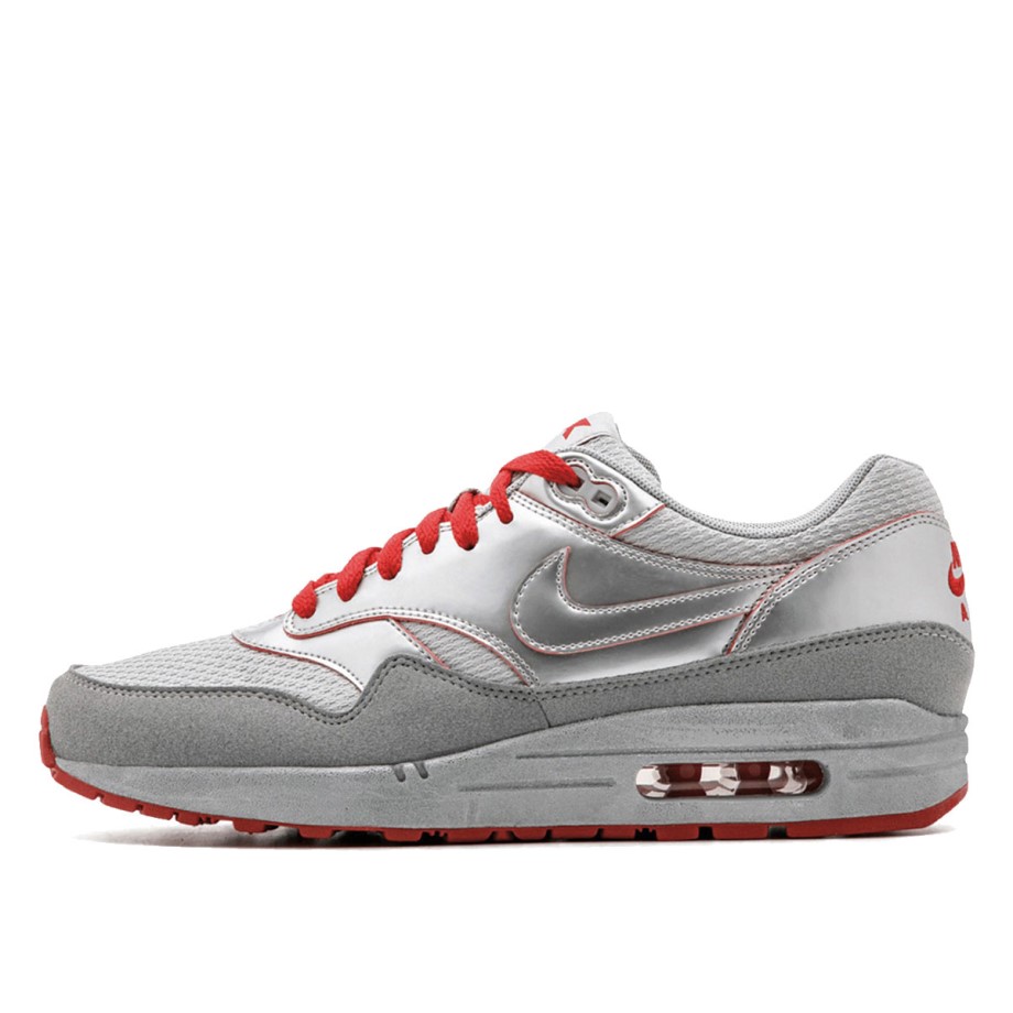 Klekt Air Max 1 Air Attack Pack Metallic Silver Sport Red (2010)