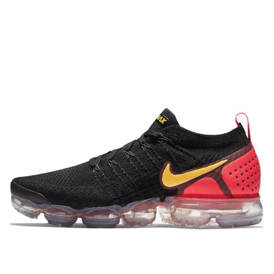 Klekt Air VaporMax 2 Black Laser Orange Total Crimson
