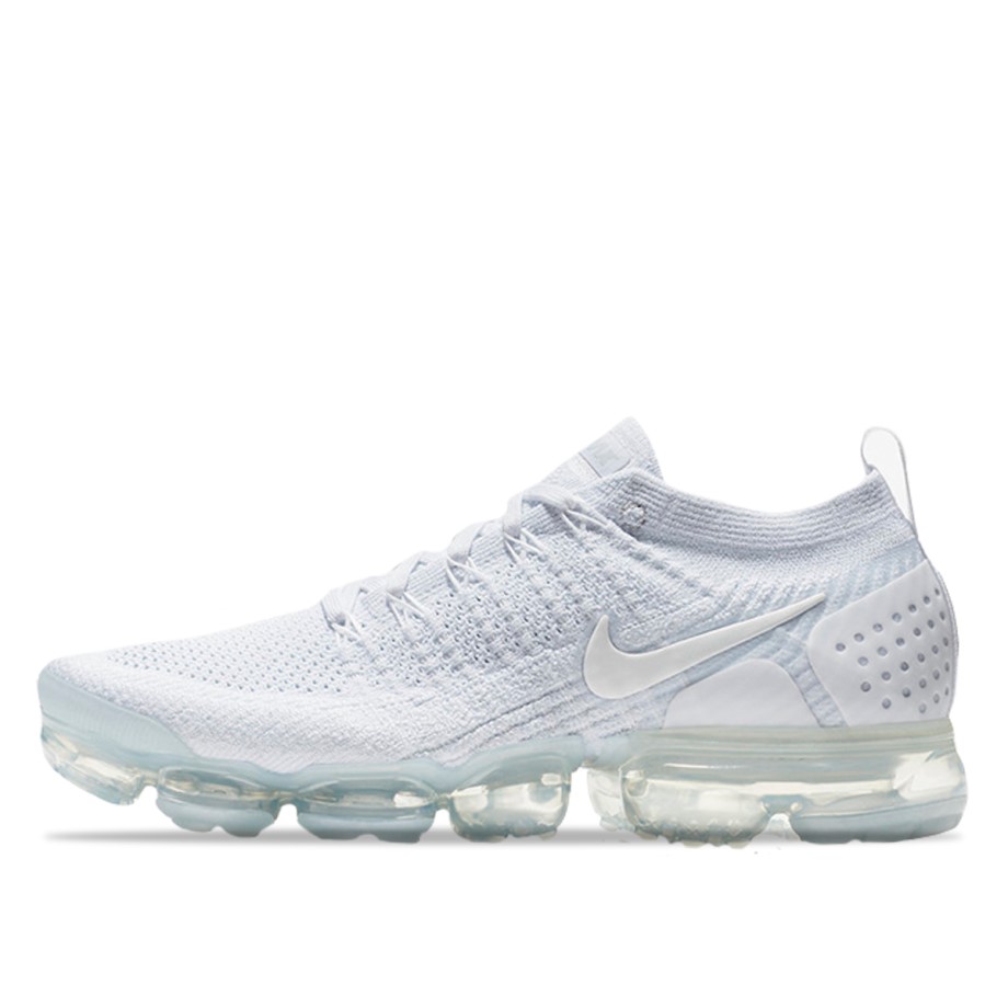Klekt Air VaporMax Flyknit 2 White/White-Pure Platinum-Metallic Silver