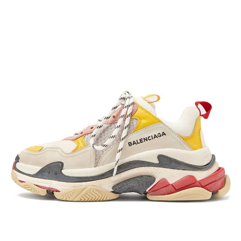 Klekt Balenciaga Triple S Cream Yellow Red (W)