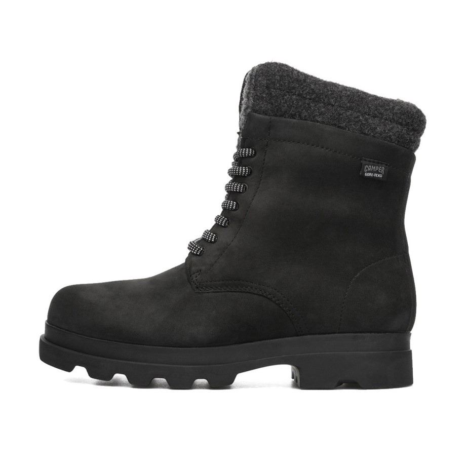 Klekt Camper WMNS Hot Gore-Tex Nubuck Boots Black Carbon