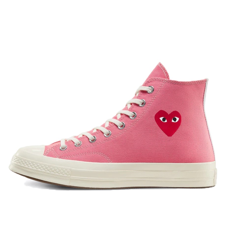 Klekt Chuck Taylor All-Star 70s Hi Comme des Garcons Play Bright Pink