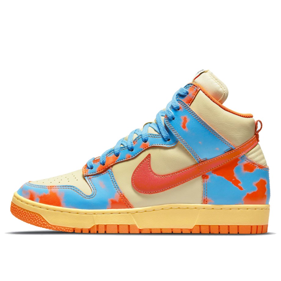 Klekt Dunk High 1985 Orange Acid Wash