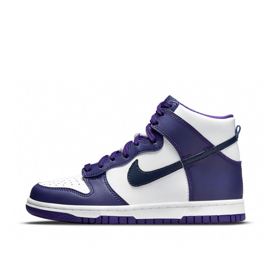 Klekt Dunk High Electro Purple Midnght Navy (GS)