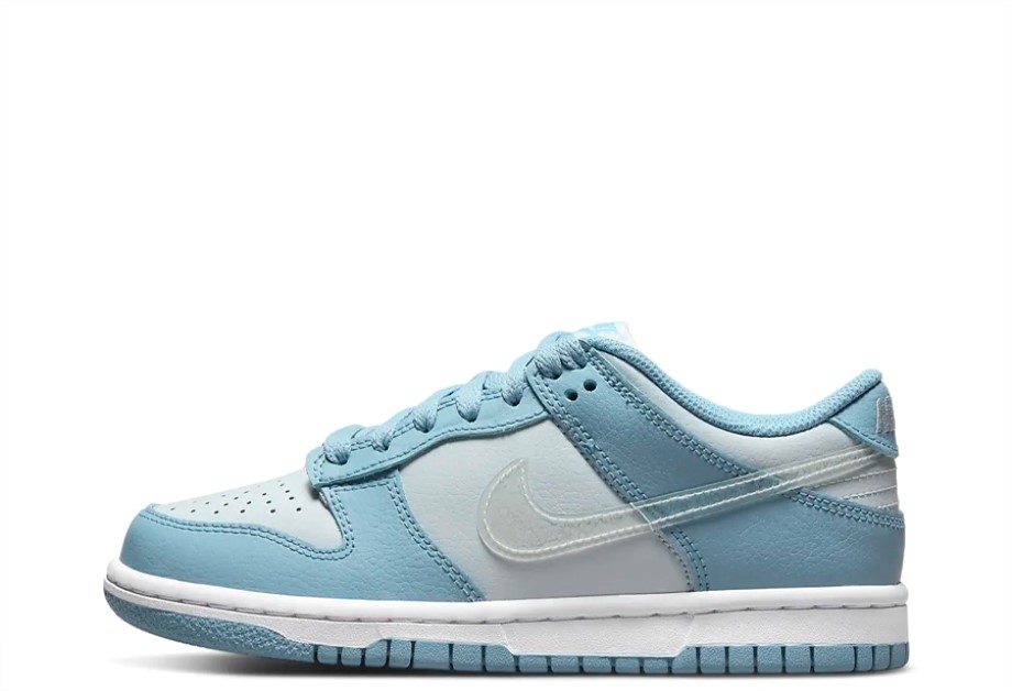 Klekt Dunk Low GS Blue Clear Swoosh