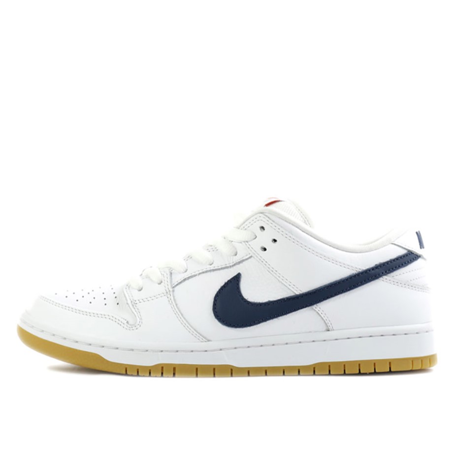 Klekt Dunk Low Orange Label White Navy