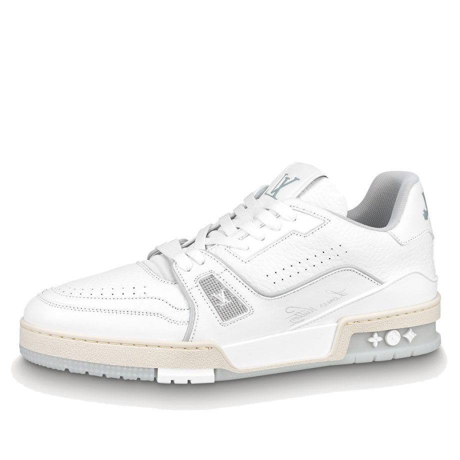 Klekt Louis Vuitton LV Trainer White Signature
