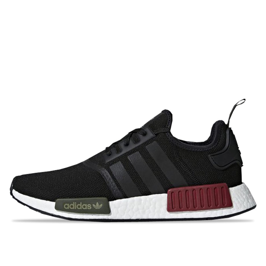 Klekt NMD R1 Core Black Collegiate Burgundy