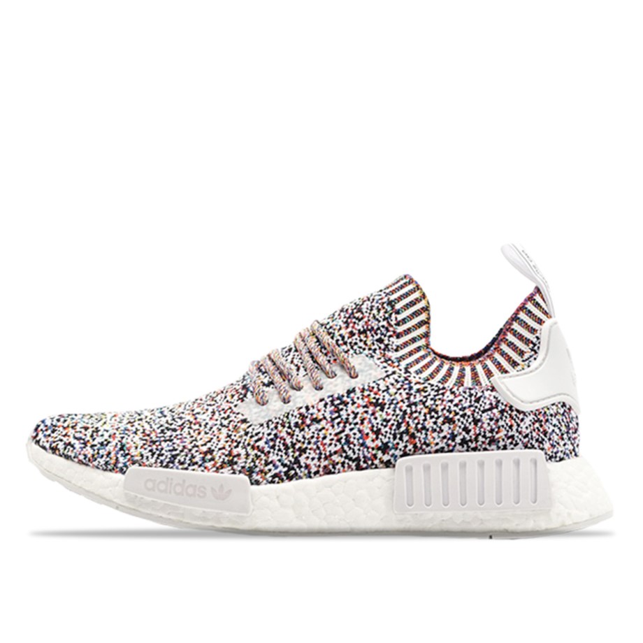 Klekt NMD R1 PK Primeknit Multicolor White Static Rainbow