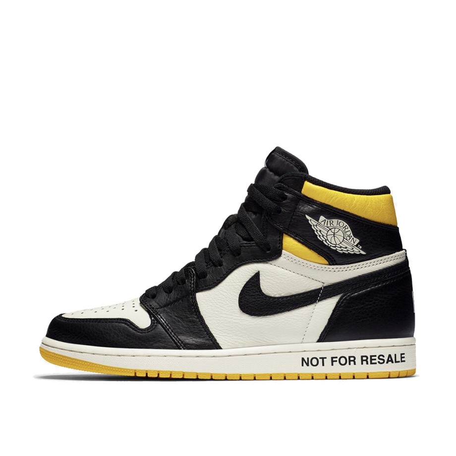 Klekt Nike AJ 1 I Retro High Not For Resale Black Yellow