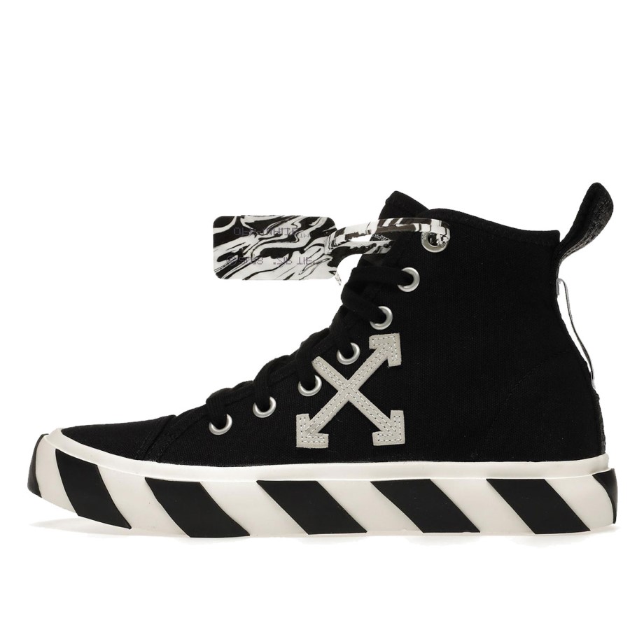 Klekt Vulcanised Mid Top Black White