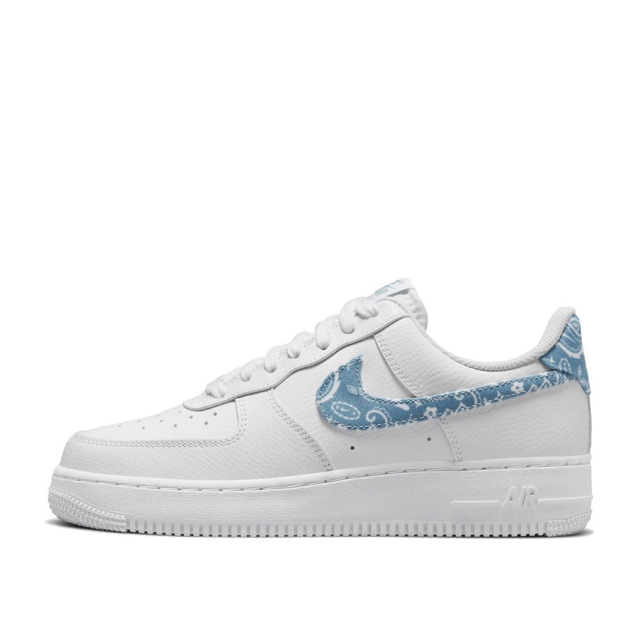 Klekt WMNS Air Force 1 Low 07 Essential White Worn Blue Paisley