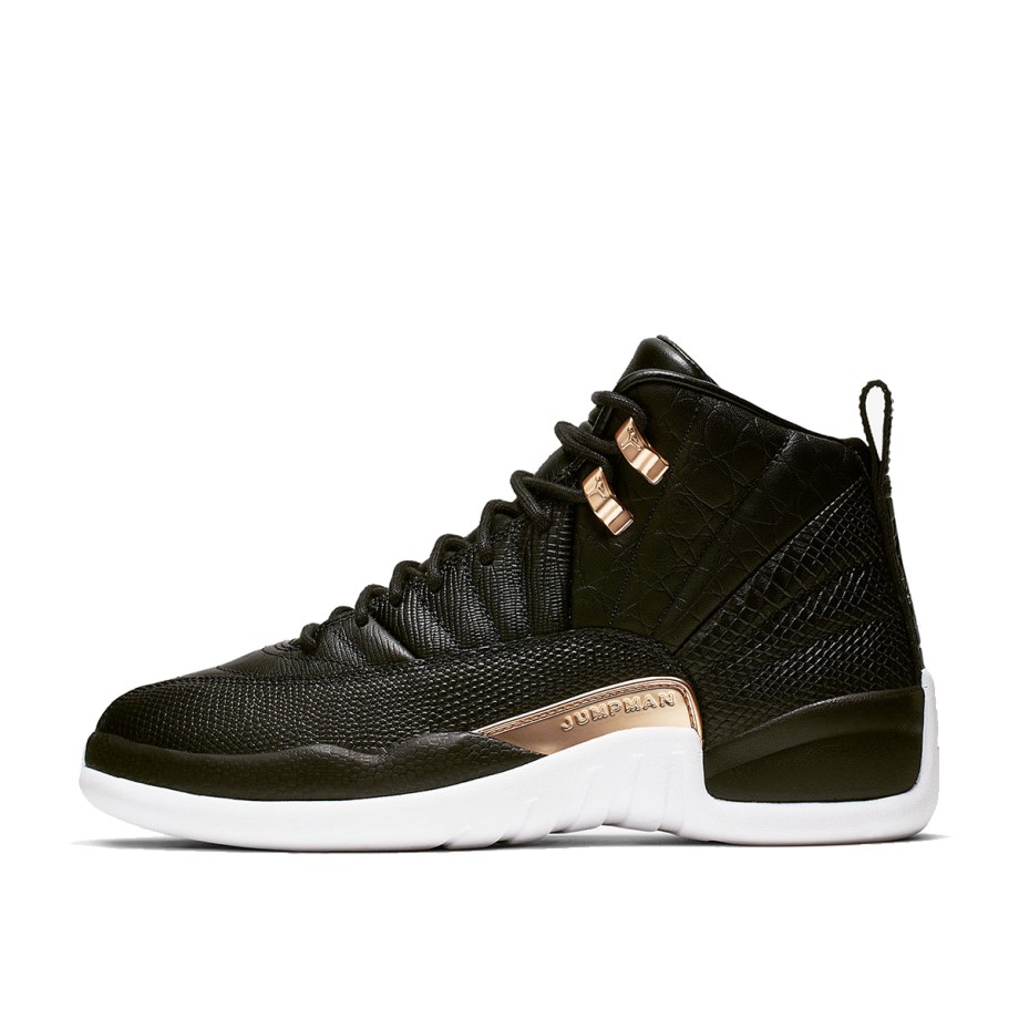 Klekt Womens Nike AJ XII 12 Black Metallic Gold