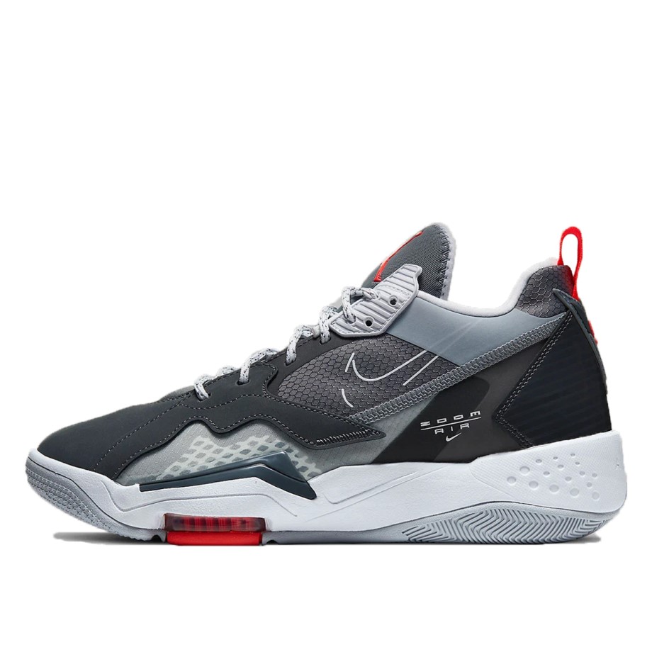 Klekt Zoom 92 Dark Smoke Grey Gym Red