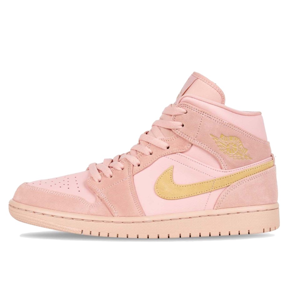 Nike AJ 1 Mid Coral Gold Klekt