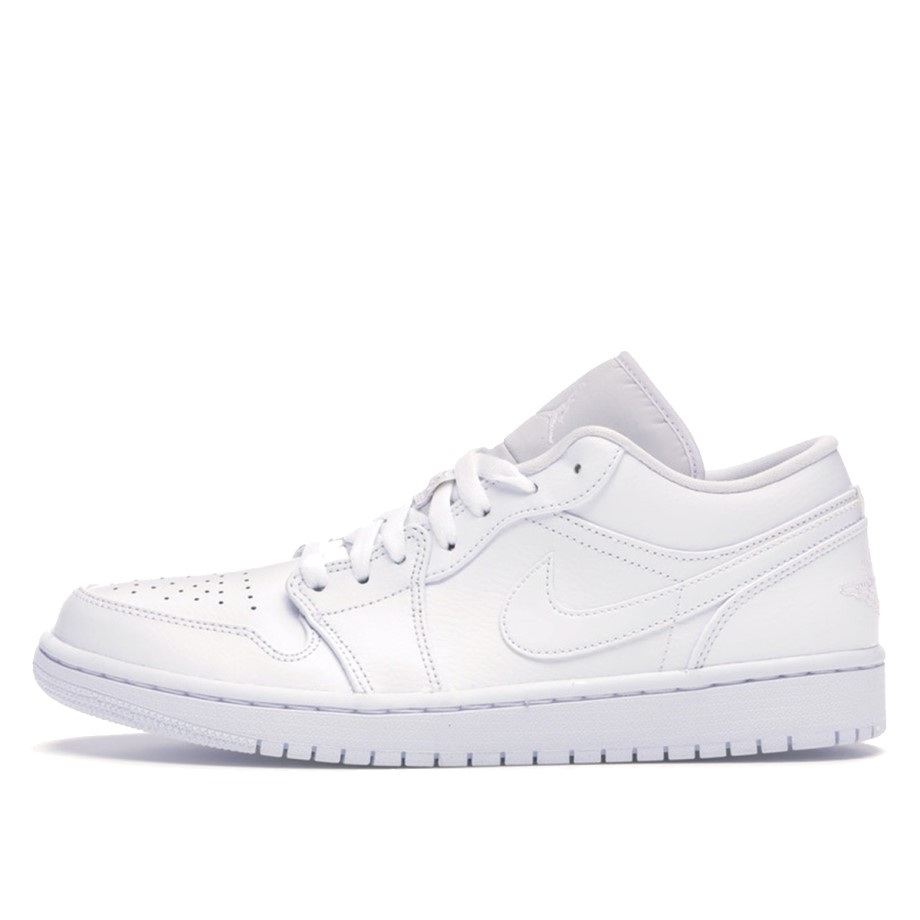Nike AJ I 1 Low Triple White Fog Grey Klekt