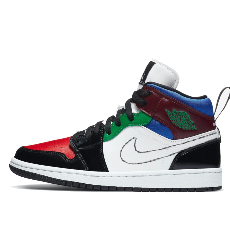WMNS 1 Mid SE Patent Multi-Color Klekt