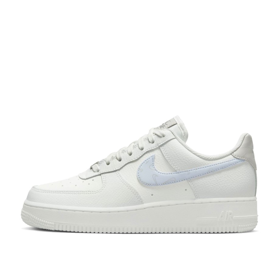 WMNS Air Force 1 07 Mini Swooshes White Sail Metallic Silver Pure Platinum Klekt