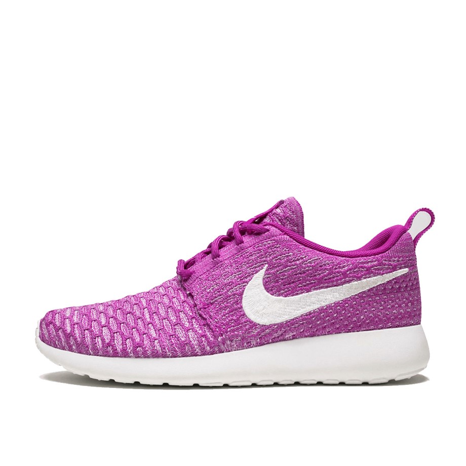WMNS Rosherun Flyknit Fuchsia Flash Klekt