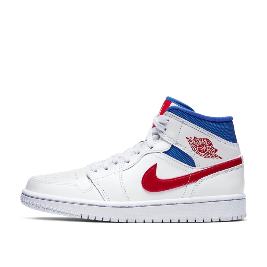 1 Mid WMNS White Red Royal Klekt