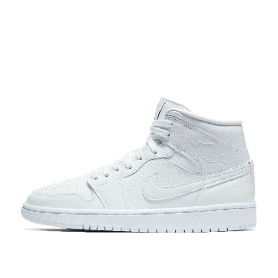 1 Mid WMNS White Snakeskin Klekt
