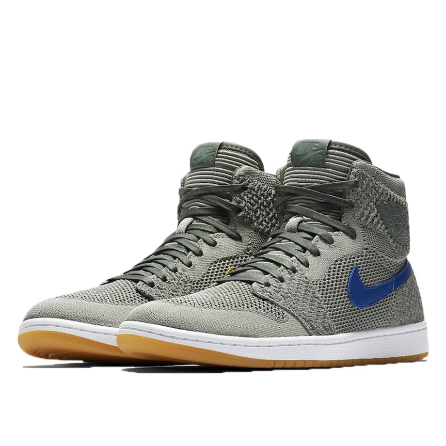 1 Retro High Flyknit Clay Green Klekt