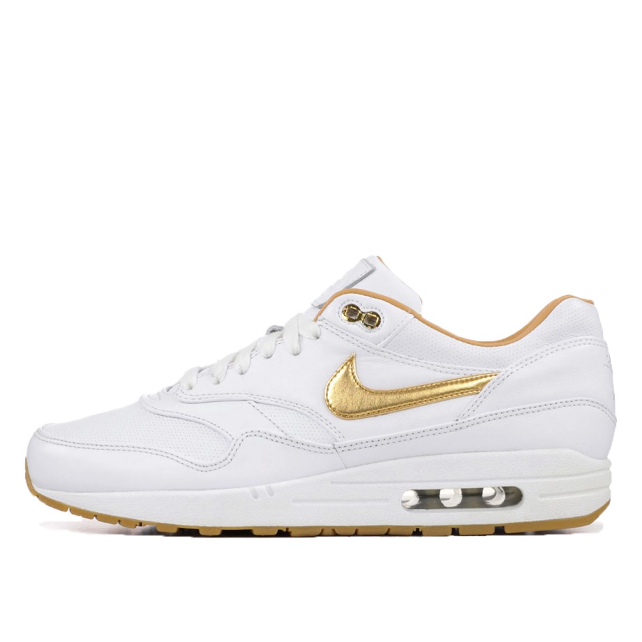 Air Max 1 FB Woven White Metallic Gold (2013) Klekt