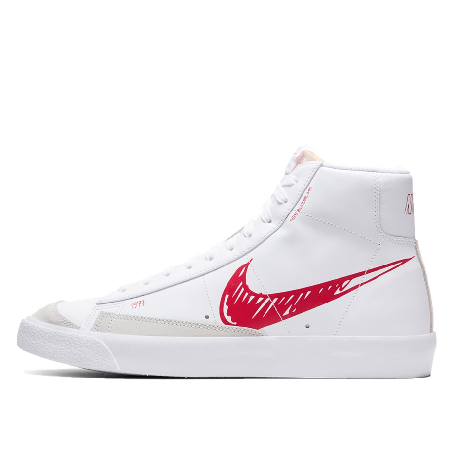 Klekt Blazer Mid 77 Sketch White Red