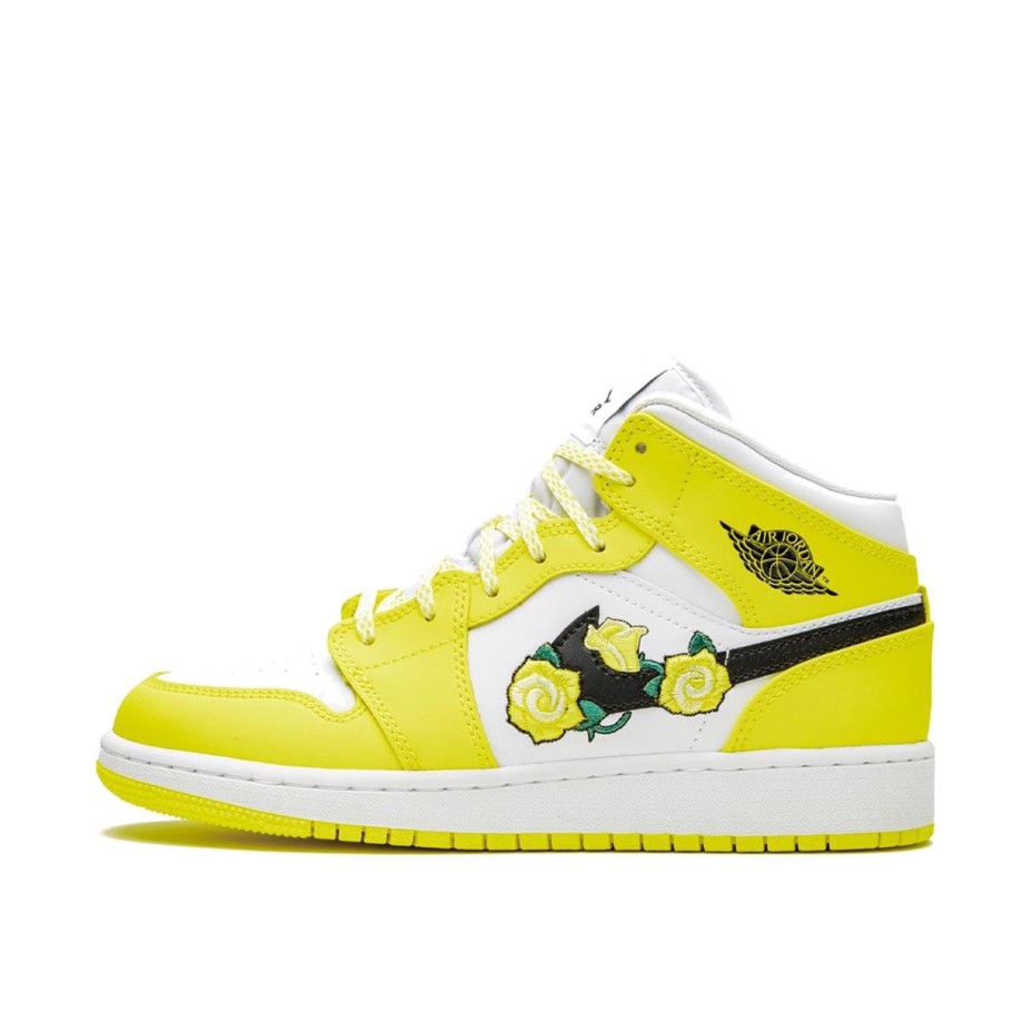 Klekt Jordan 1 Mid Dynamic Yellow Floral GS