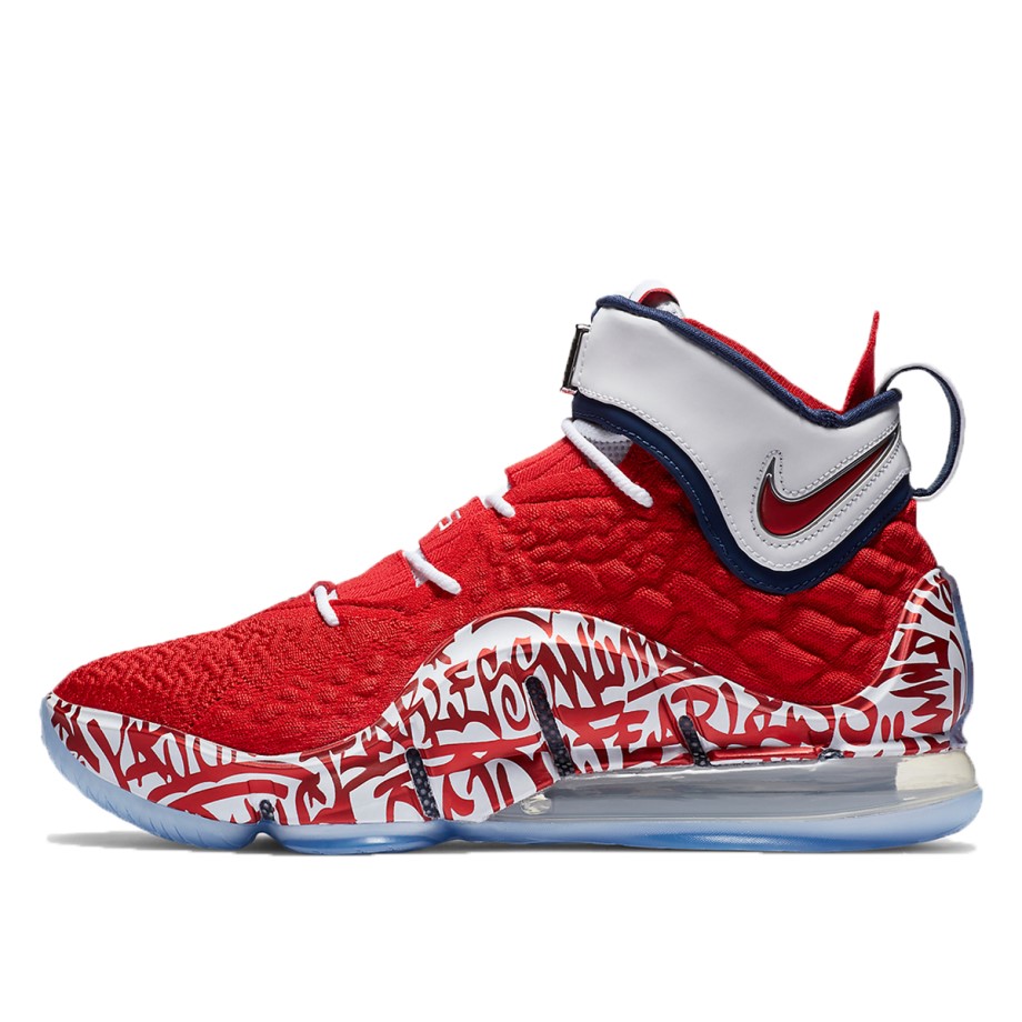 Klekt LeBron 17 Graffiti Remix Red