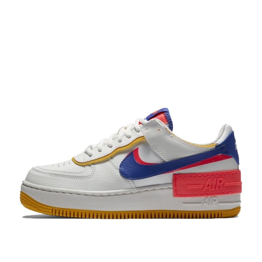 Klekt WMNS Air Force 1 Shadow White Flash Crimson Astronomy Blue