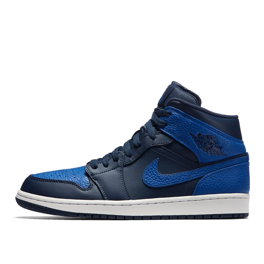 Nike AJ I 1 Mid Obsidian Game Royal Klekt