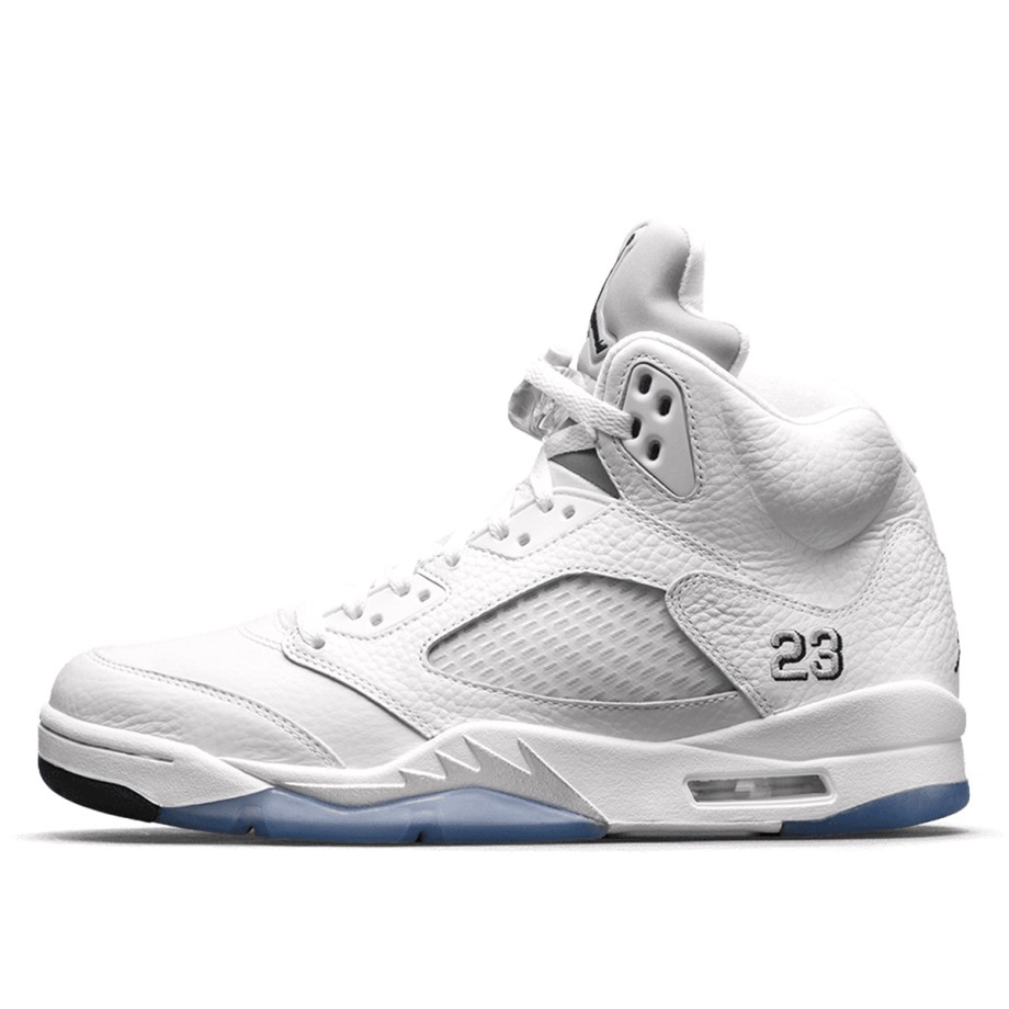 Nike AJ V 5 Retro Metallic White Klekt